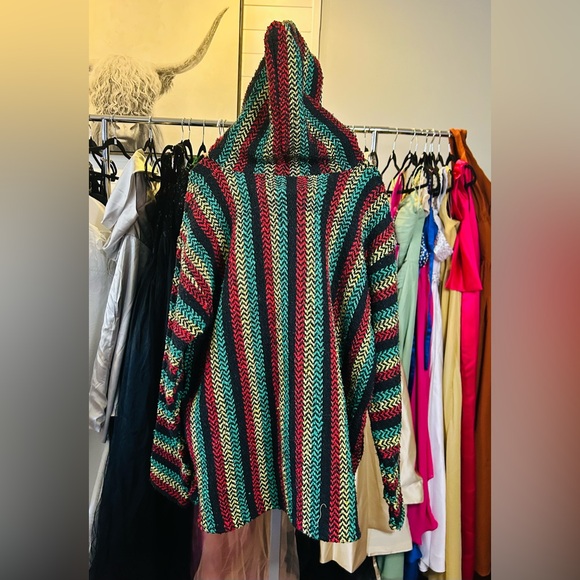 Rasta Multicolor Striped pullover sweater L - Picture 2 of 4